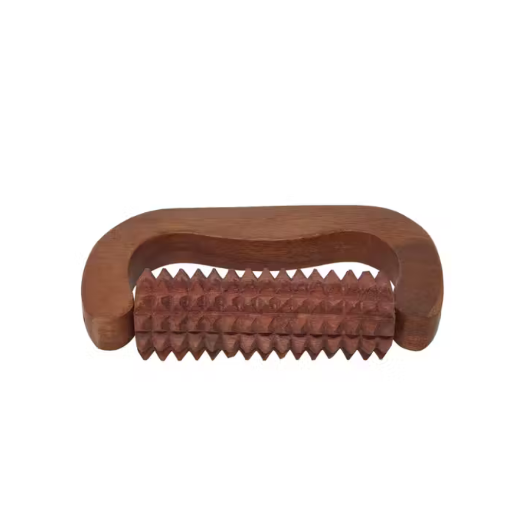 Pain Relief D-Shaped Wooden Massager