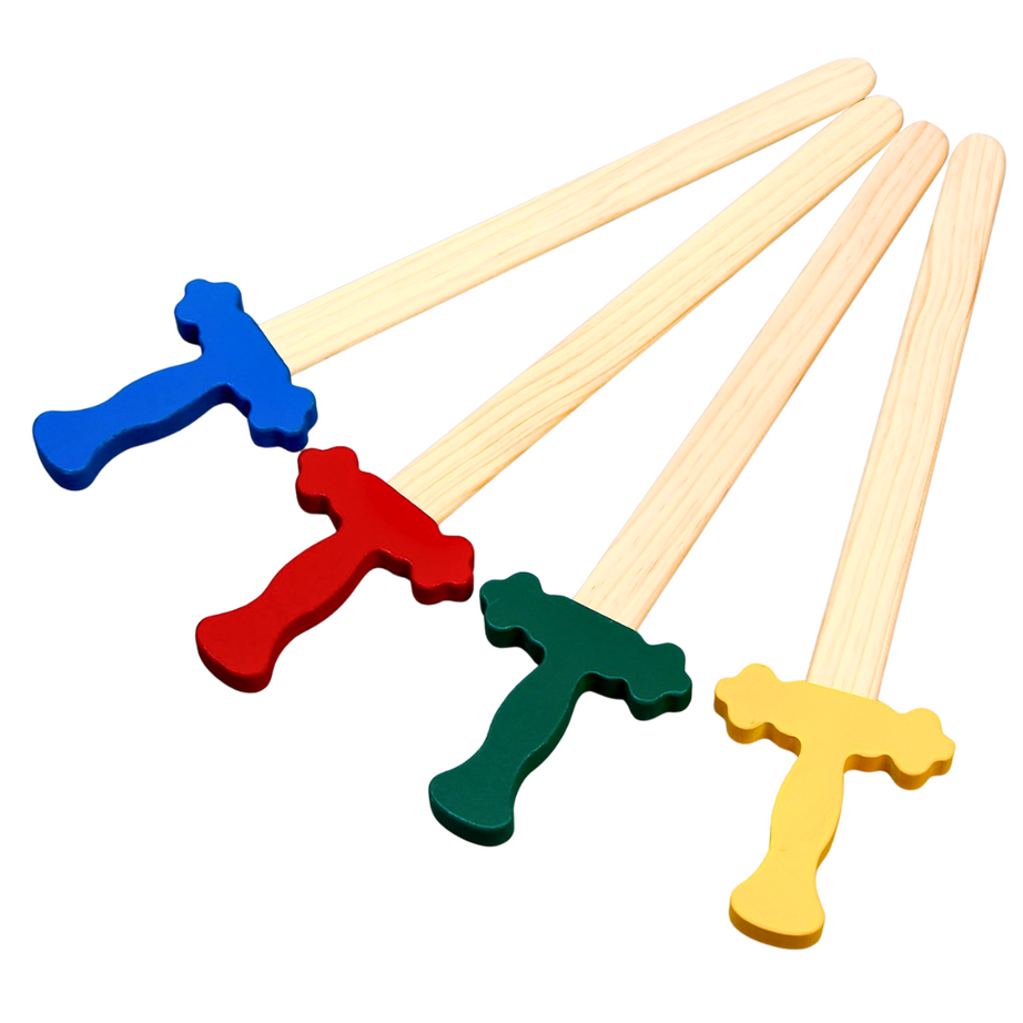 Wooden Sword for Kids Set of 1 | Safe & Durable Role-Play Toy