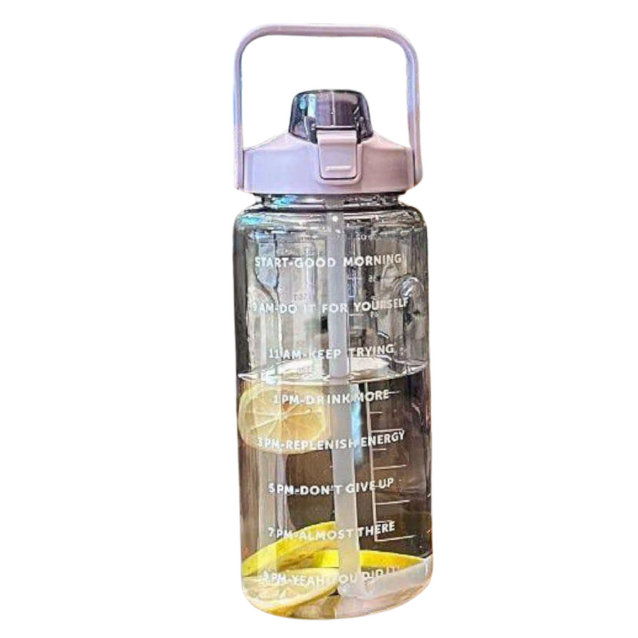Daily Tracking Leakproof 2000ml Water Bottle – Hydrate with Purpose!(Random Colors)