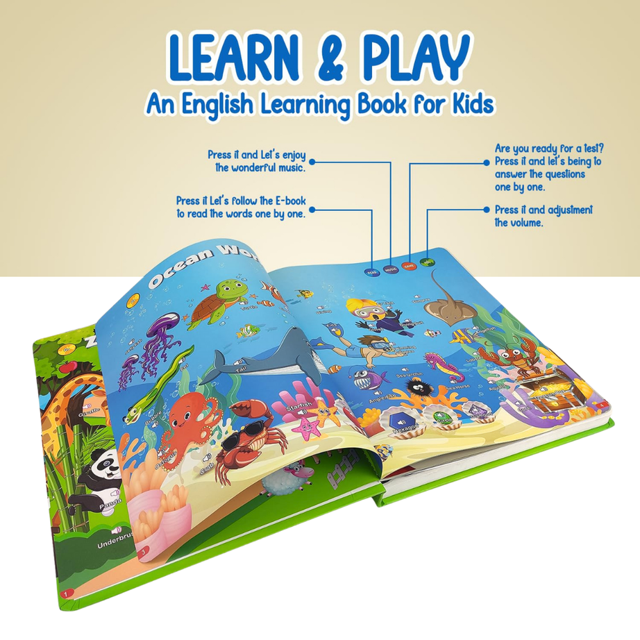 LEARN & PLAY: An English Learning Book for Kids - Rechargeable – KidsBestie