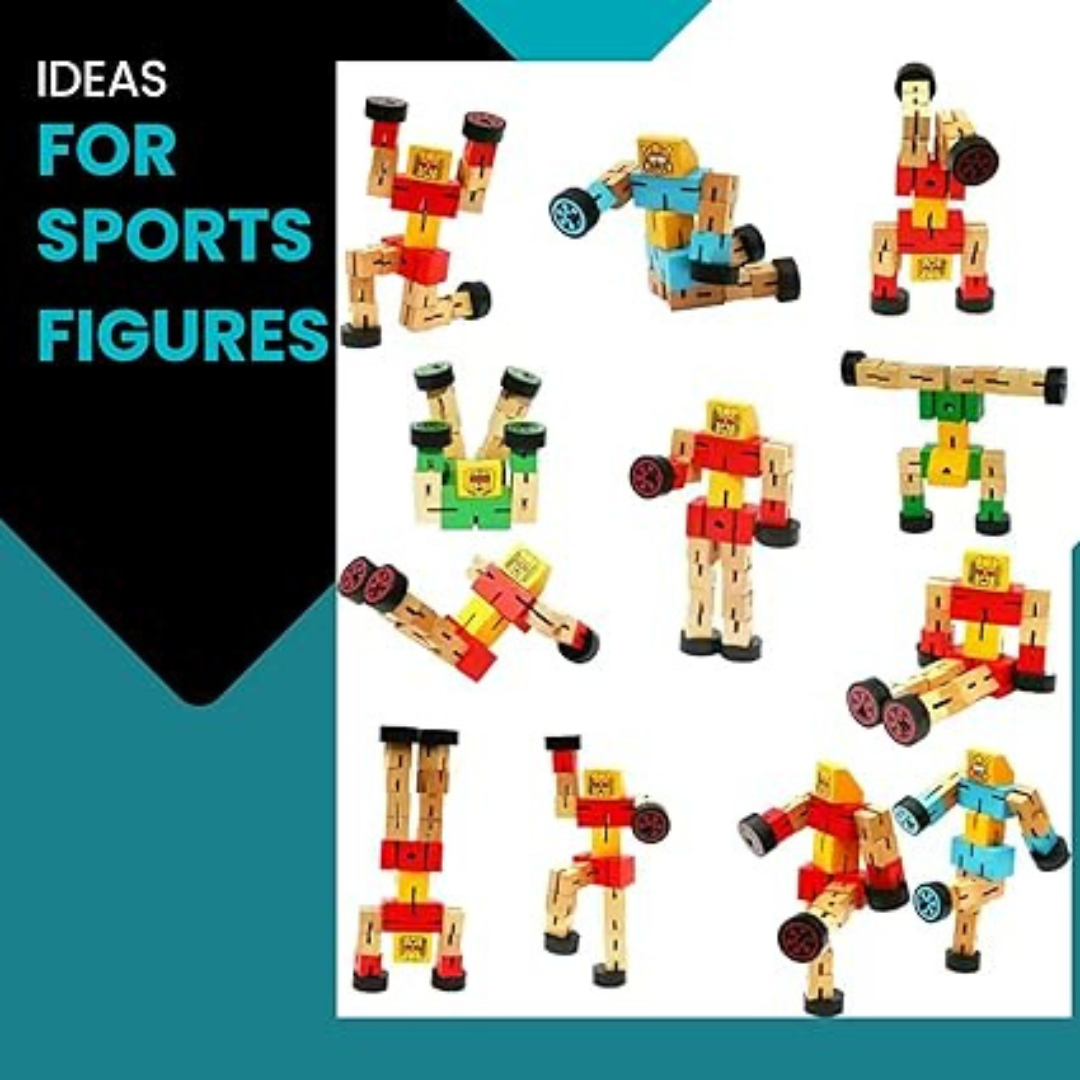 Wooden Transformer Toy for Kids( Random Colours)