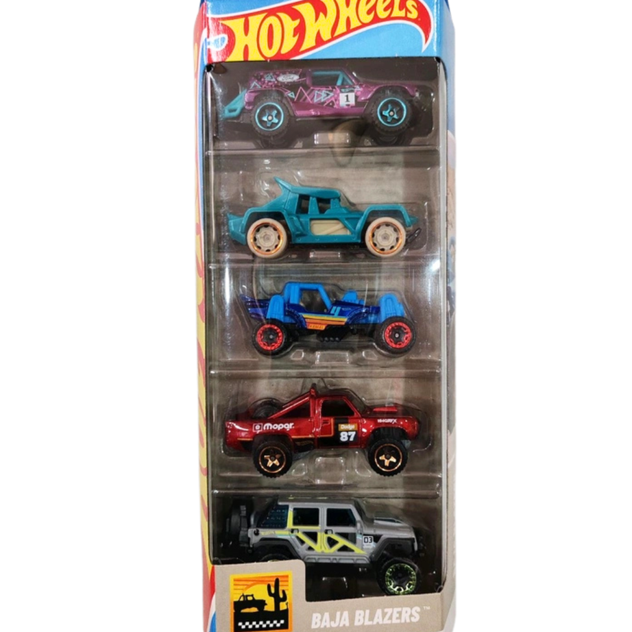 Hot Wheels 5-in-1 Pack Combo (Set of 3) – Total 15 Cars | Original & Premium Collections