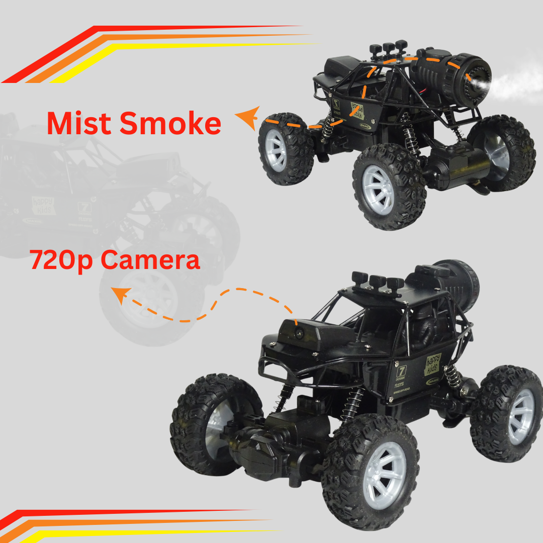 720p Camera RC Rock Crawler Alloy RC Car with Mist Smoke