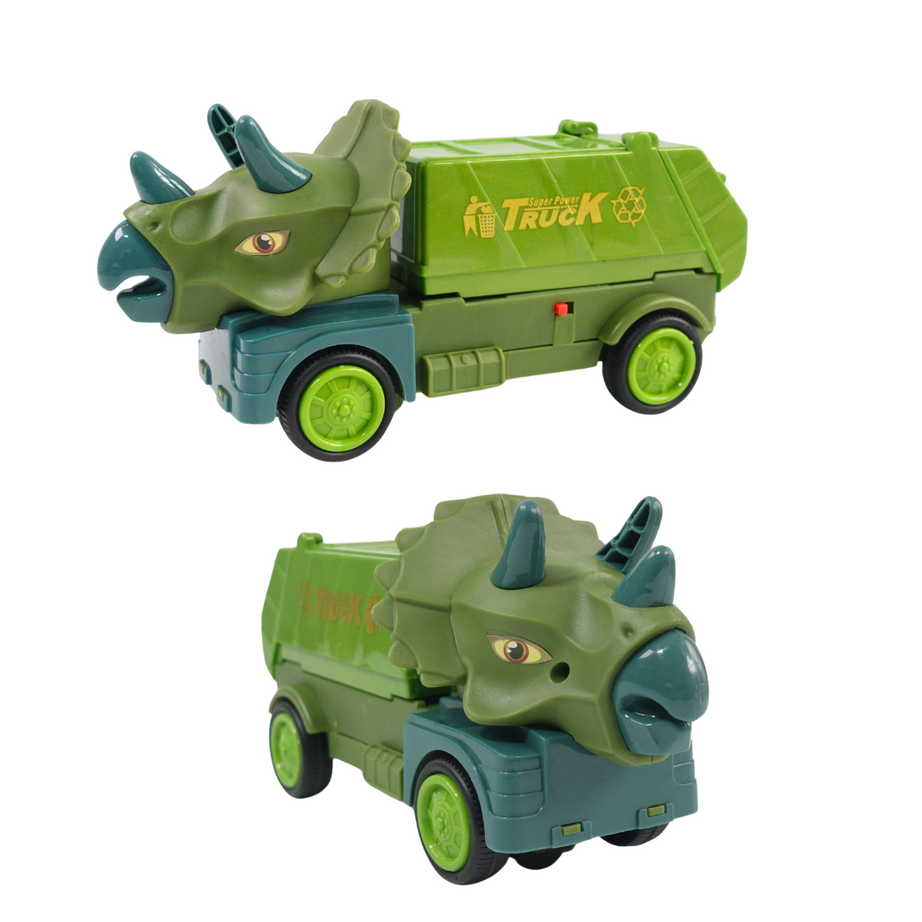 Dino Sanitation Truck with Light, Music for Kids-1