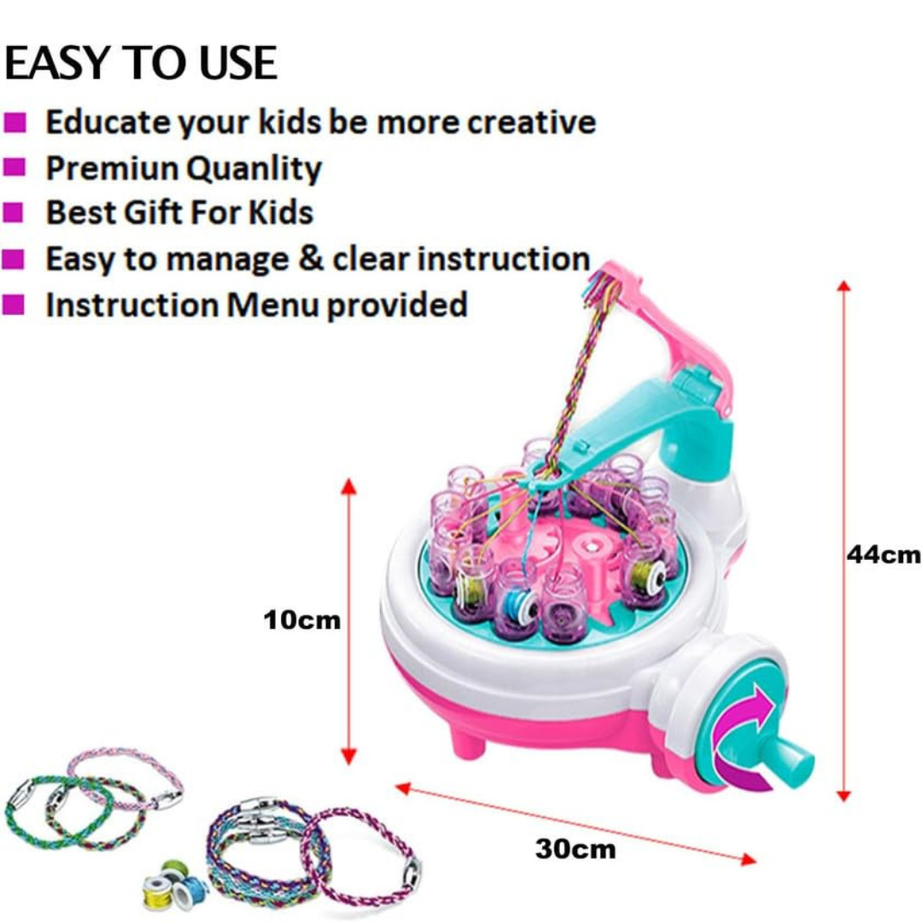Bracelet Making Machine | DIY Jewelry Craft Kit for Kids | Creative Bead & Thread Bracelet Maker