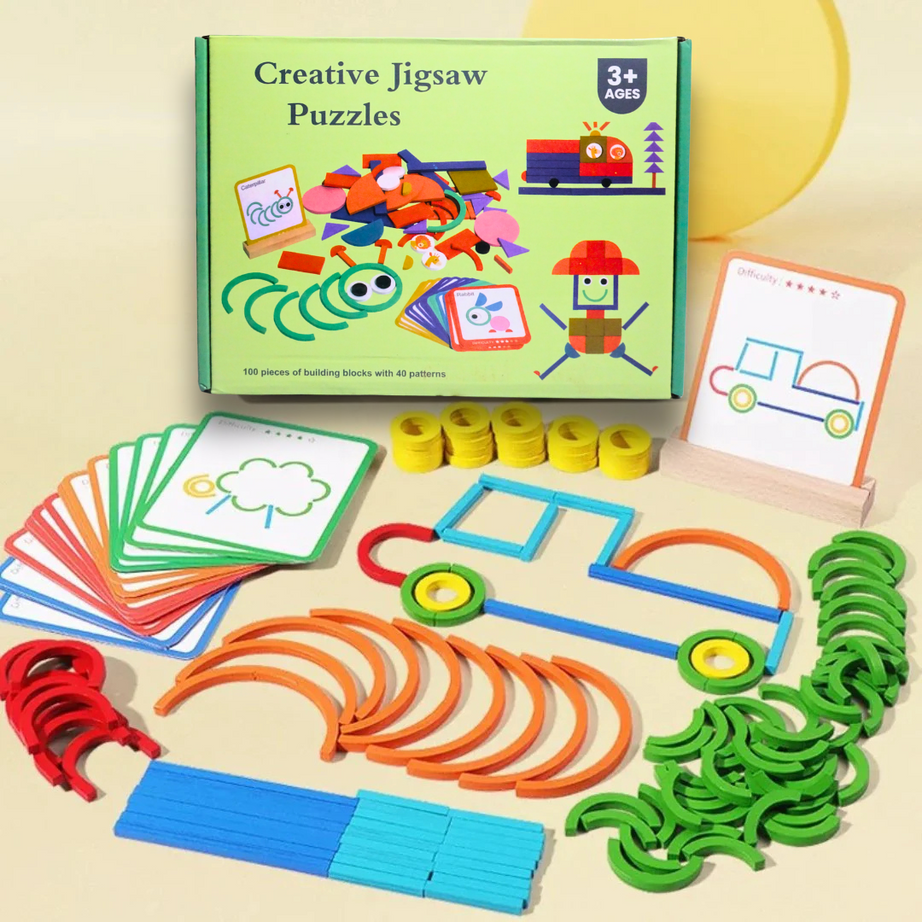 Creative Jigsaw Puzzles Wooden Board – KidsBestie