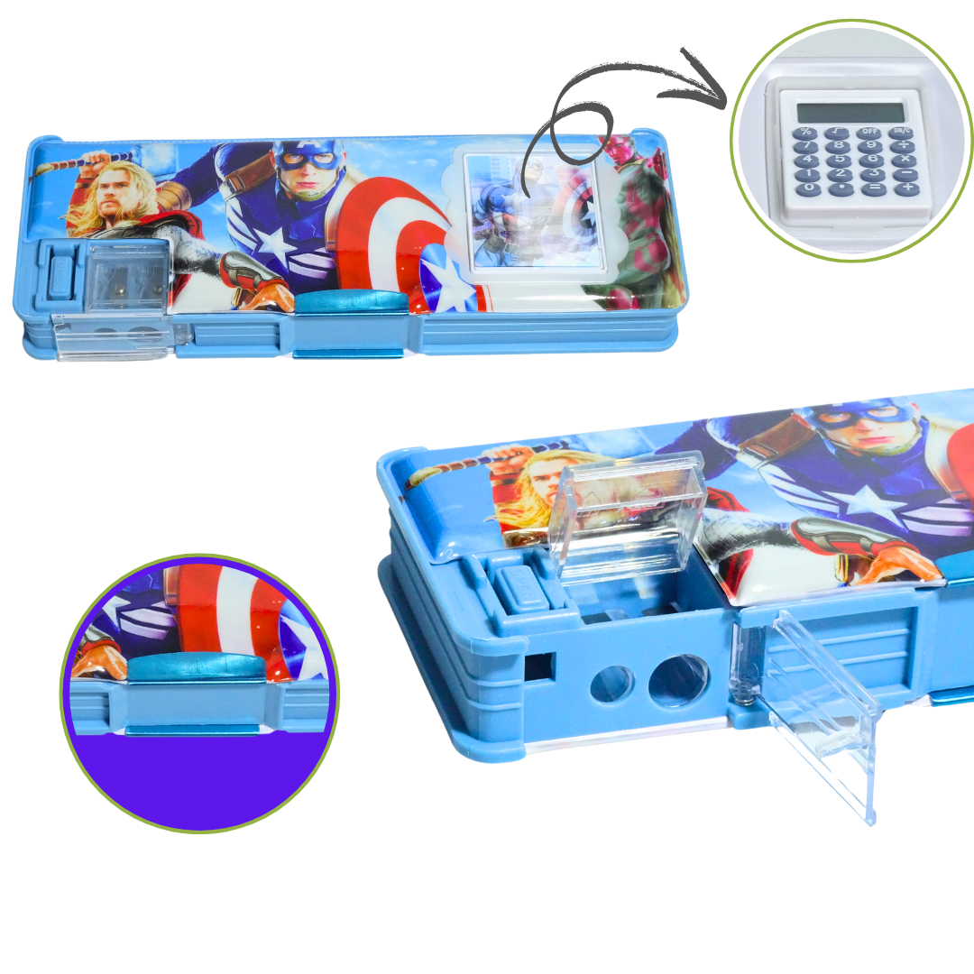 Prefect Pencil Boxes Combo - 13 in 1 Combo Set - KidsBestie