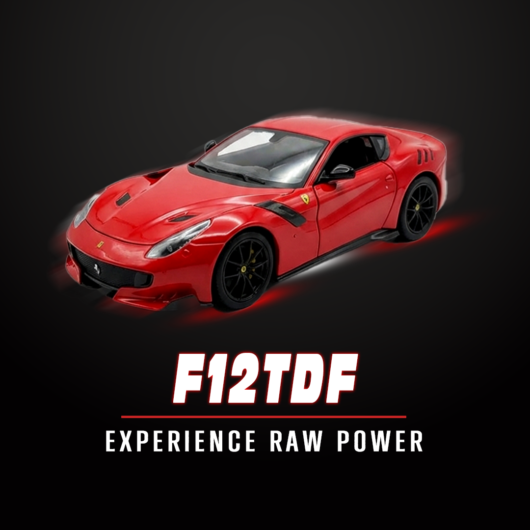 Bburago Official Licensed Ferrari F12tdf 1:64 Scale