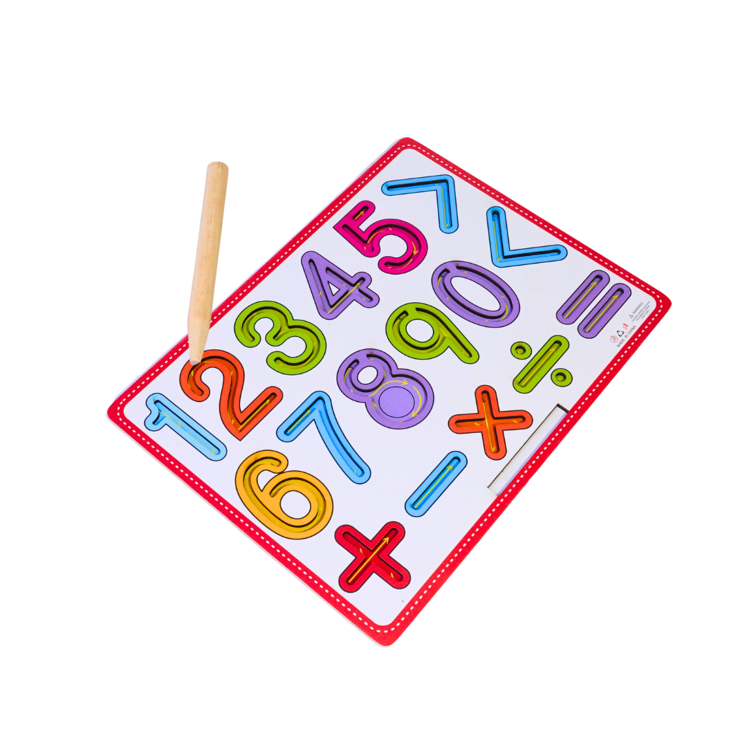 Colourful Numbers Tracing Educational Board | KidsBestie