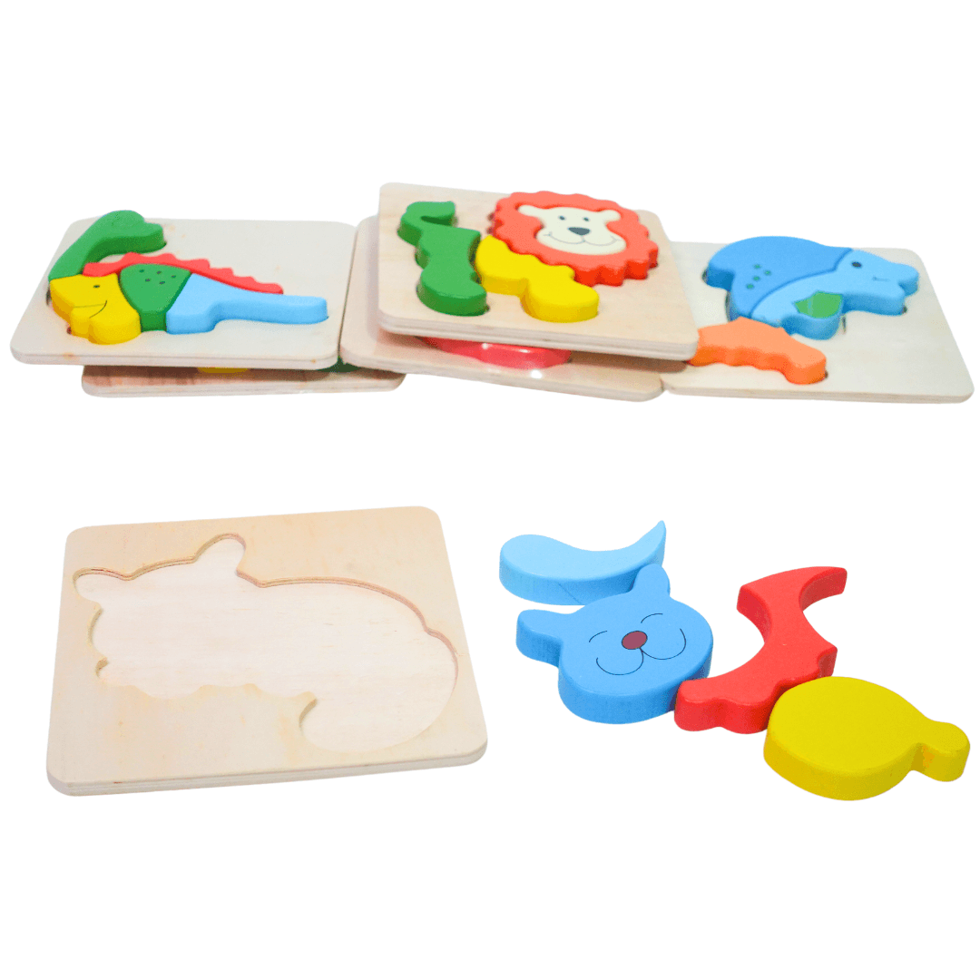 3 Animals Puzzle for Kids Age 3 - Kids Bestie