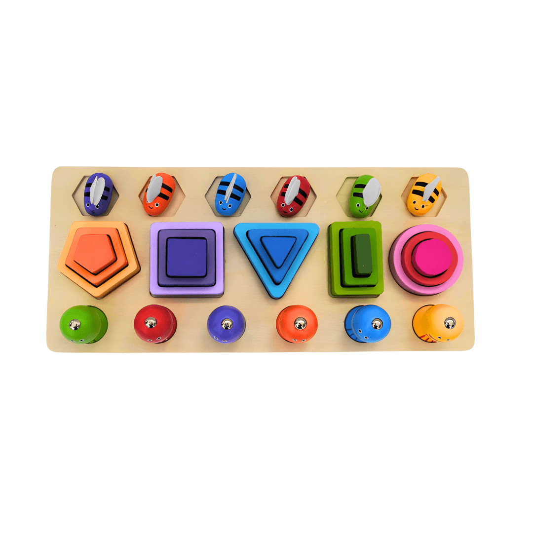 3 In 1 Bee Fishing Tower Toy - Kids Bestie