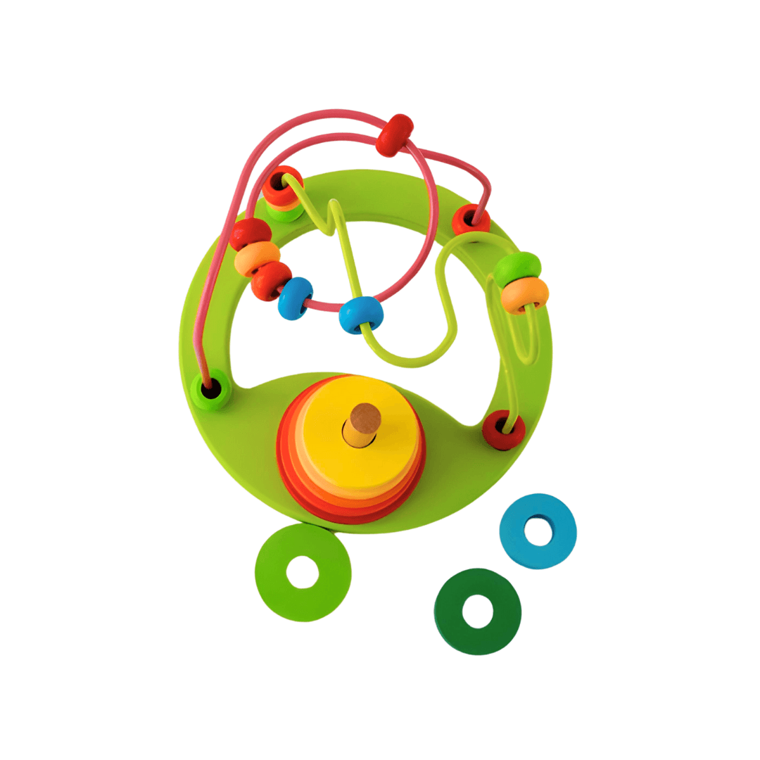 3-in-1 Rainbow Beads Maze - Kids Bestie