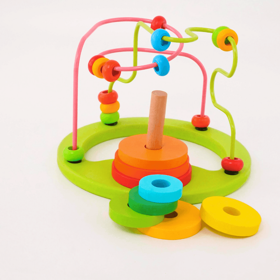 3-in-1 Rainbow Beads Maze - Kids Bestie