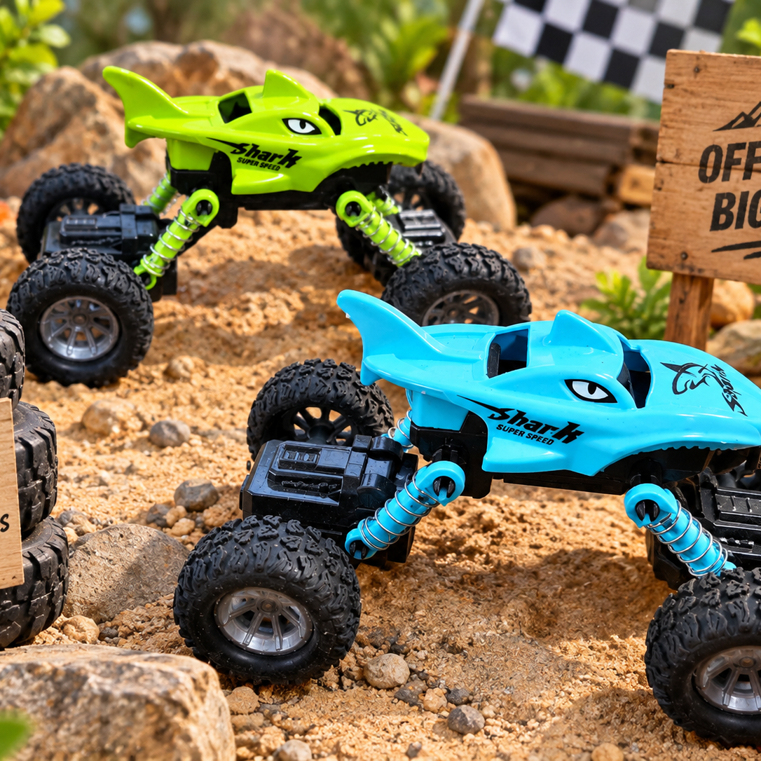 Shark Super Speed Off-Road Monster Truck Toy – Big Wheel Stunt & Adventure Car for Kids