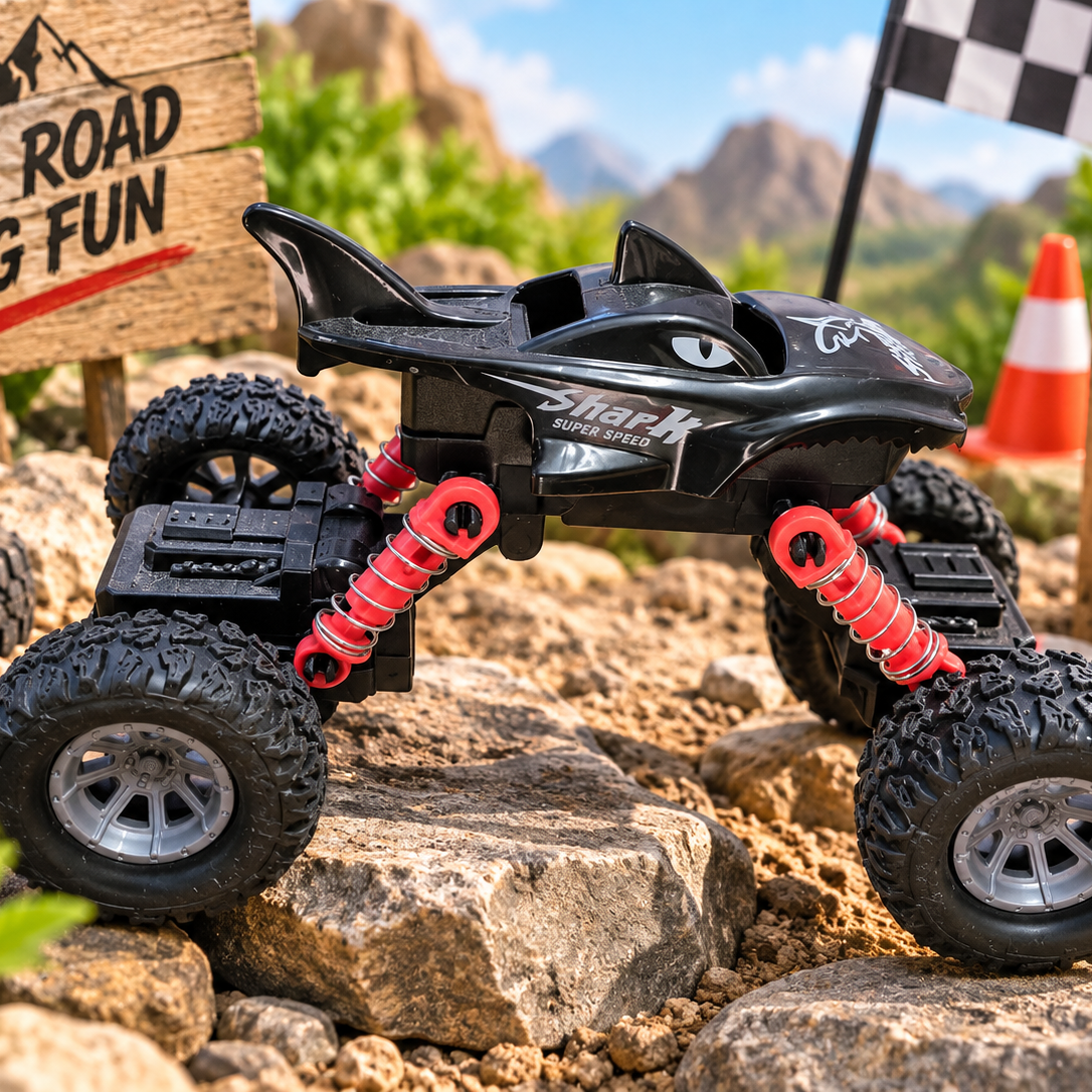 Shark Super Speed Off-Road Monster Truck Toy – Big Wheel Stunt & Adventure Car for Kids