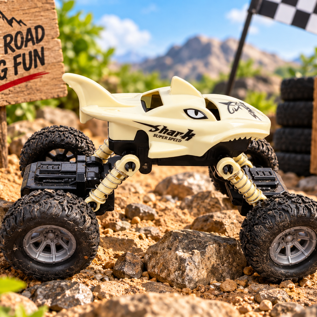 Shark Super Speed Off-Road Monster Truck Toy – Big Wheel Stunt & Adventure Car for Kids