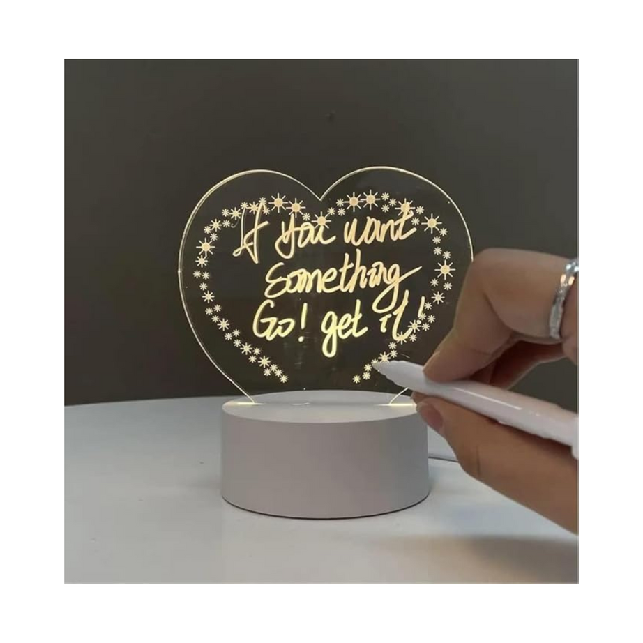 Kidsbestie-3D Light, Write-on Lamp for Couple