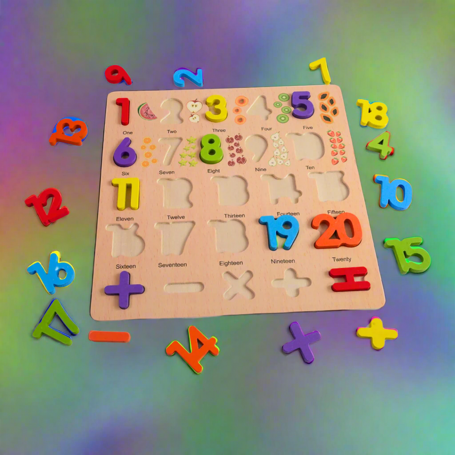 Kidsbestie-3D Numbers with Names Puzzle-Big