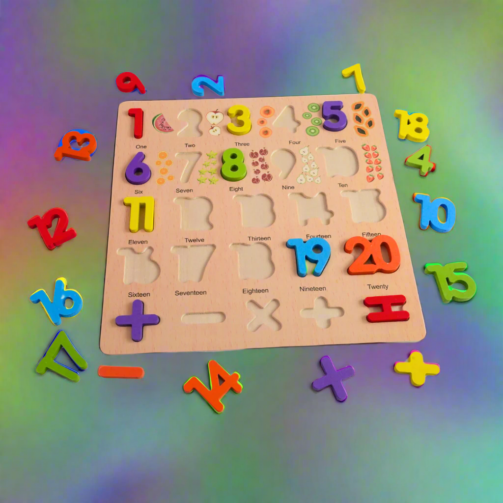 Kidsbestie-3D Numbers with Names Puzzle-Big