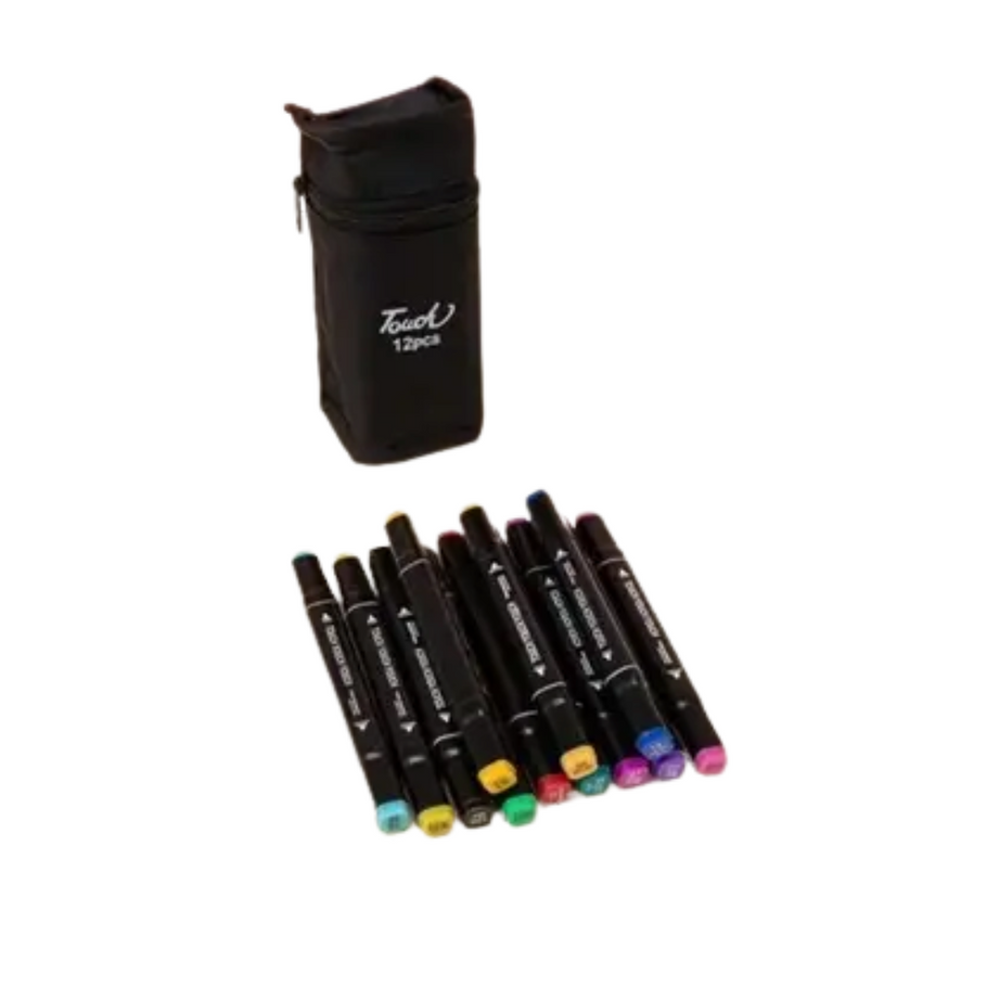 Touch Wool Marker – 12 PCS Set | KidsBestie