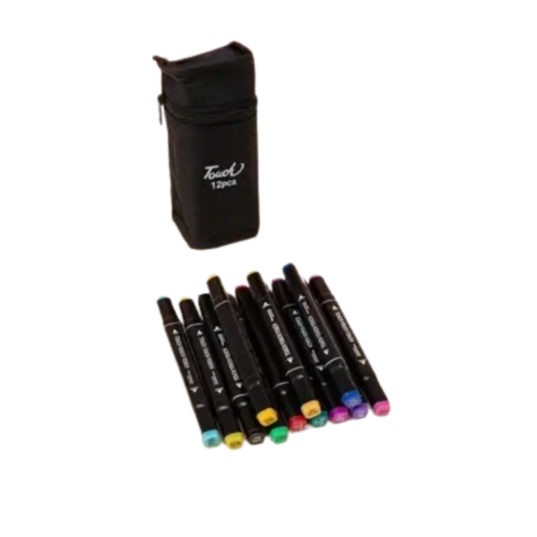 Touch Wool Marker – 12 PCS Set | KidsBestie