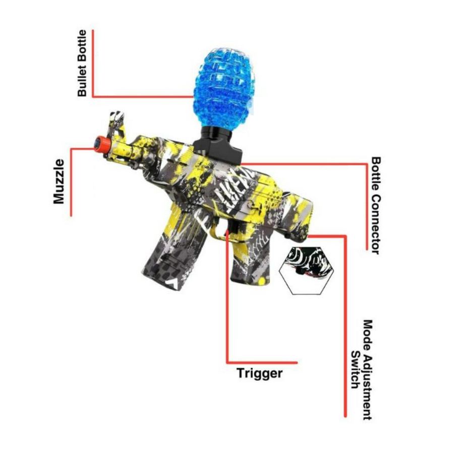 Shooting Elite ELE-Crystal Pellet Gun | KidsBestie | Gel Blaster