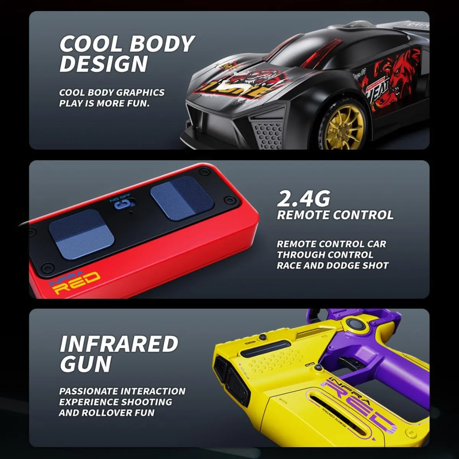 Spider Racing Spider Super Racing Car with Infrared Gun| KidsBestie – Kids Bestie
