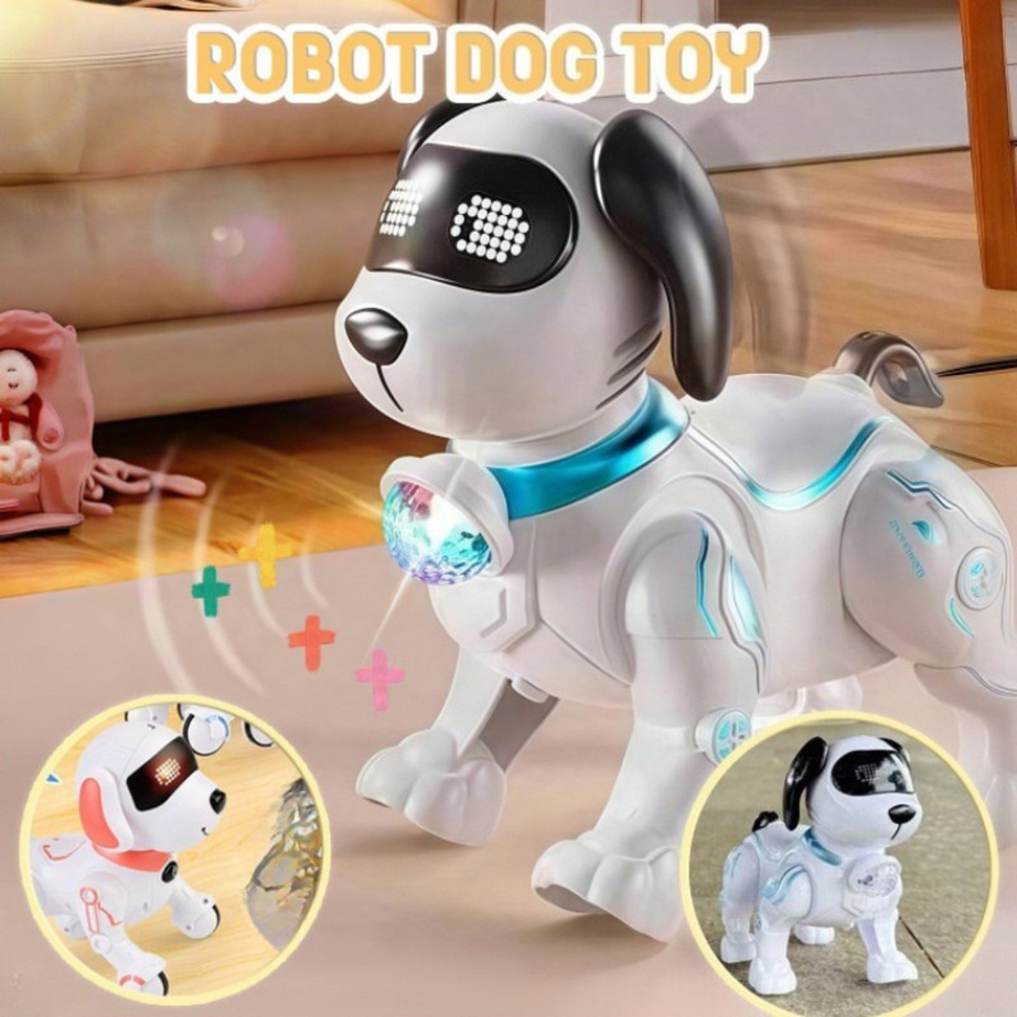 Mechanical Intelligent Dog Toy | Colorful Lights, Music & Moving Limbs | Interactive Smart Pet for Kids