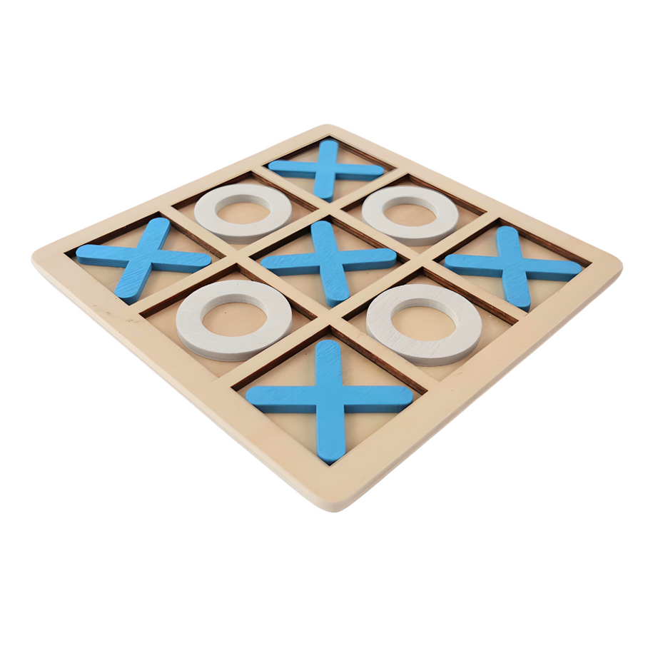 XOX Wooden Classical Zero Cross Tic Tac Toe Game Board-colours, Logical Thinking Brain Game Memory Game for Kids and Family Game