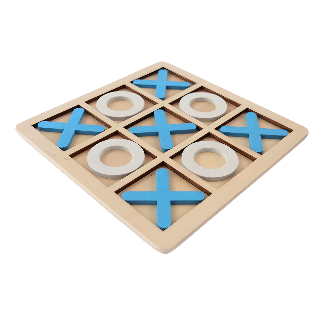XOX Wooden Classical Zero Cross Tic Tac Toe Game Board-colours, Logical Thinking Brain Game Memory Game for Kids and Family Game