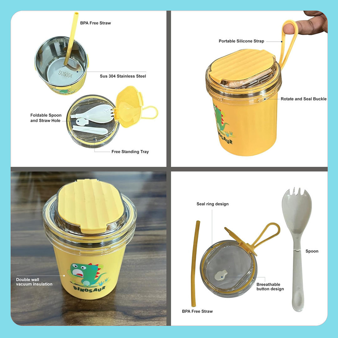 Stainless Steel Sealed Cup for Kids | KidsBestie | KB