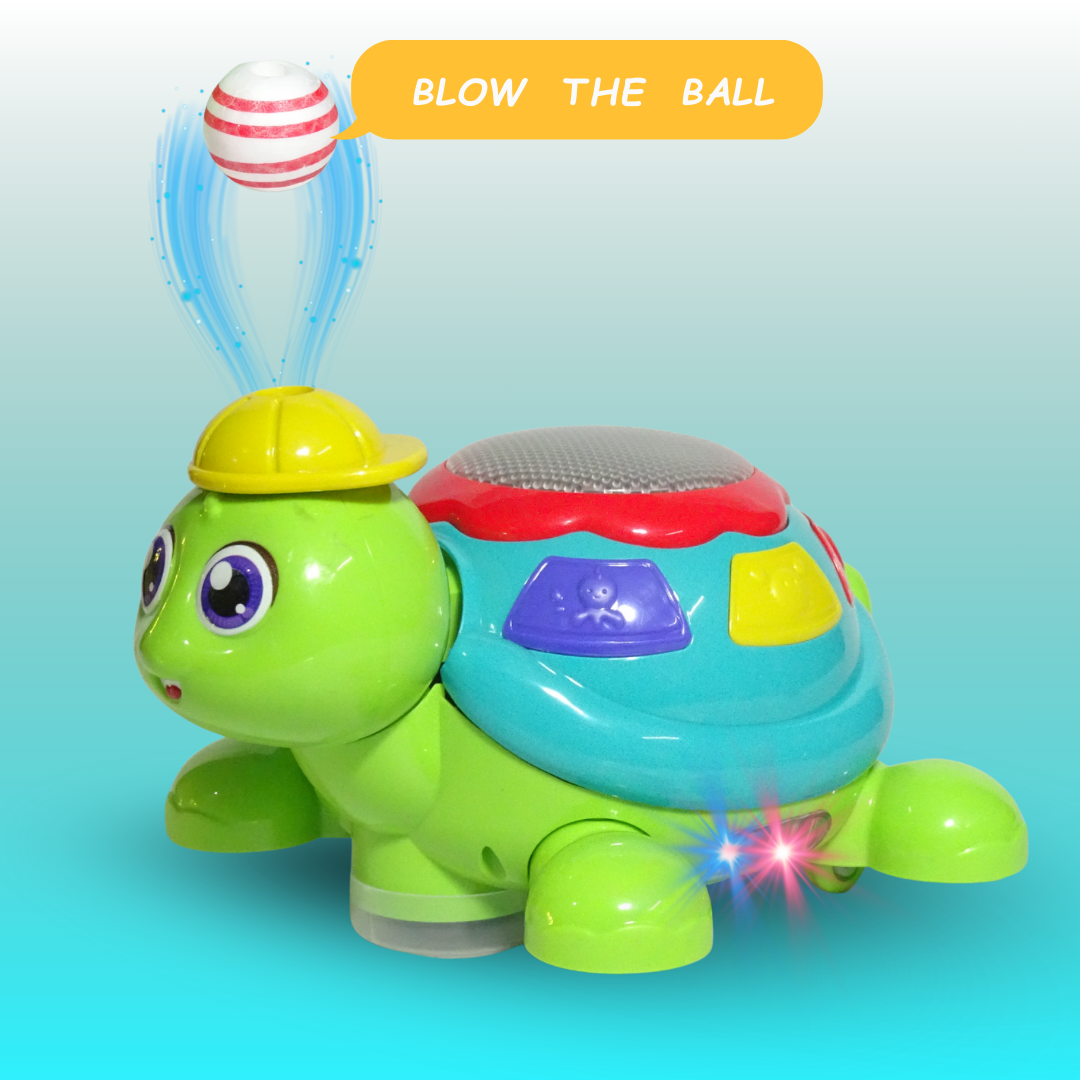 Turtles Blow the Ball – Fun Balancing Air Game for Kids! (Random colours)