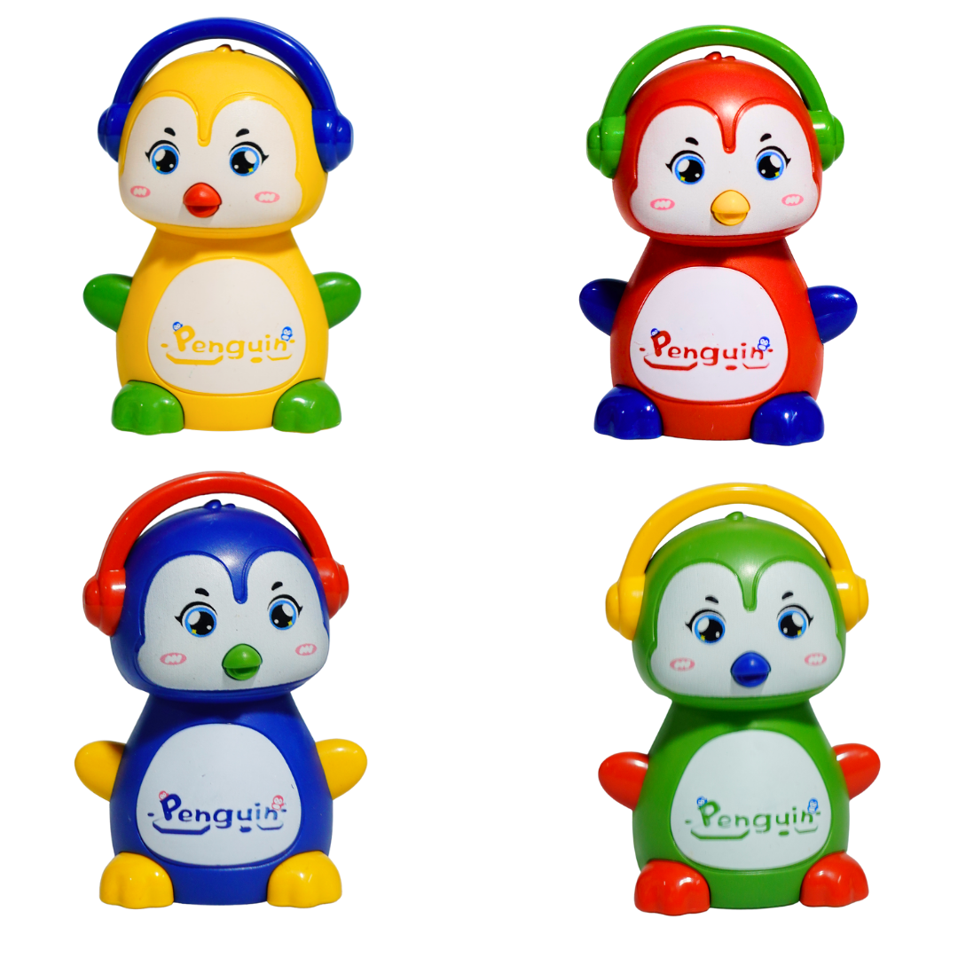 Duck with Earphone Pull Back Toy for Kids (Random Colours)