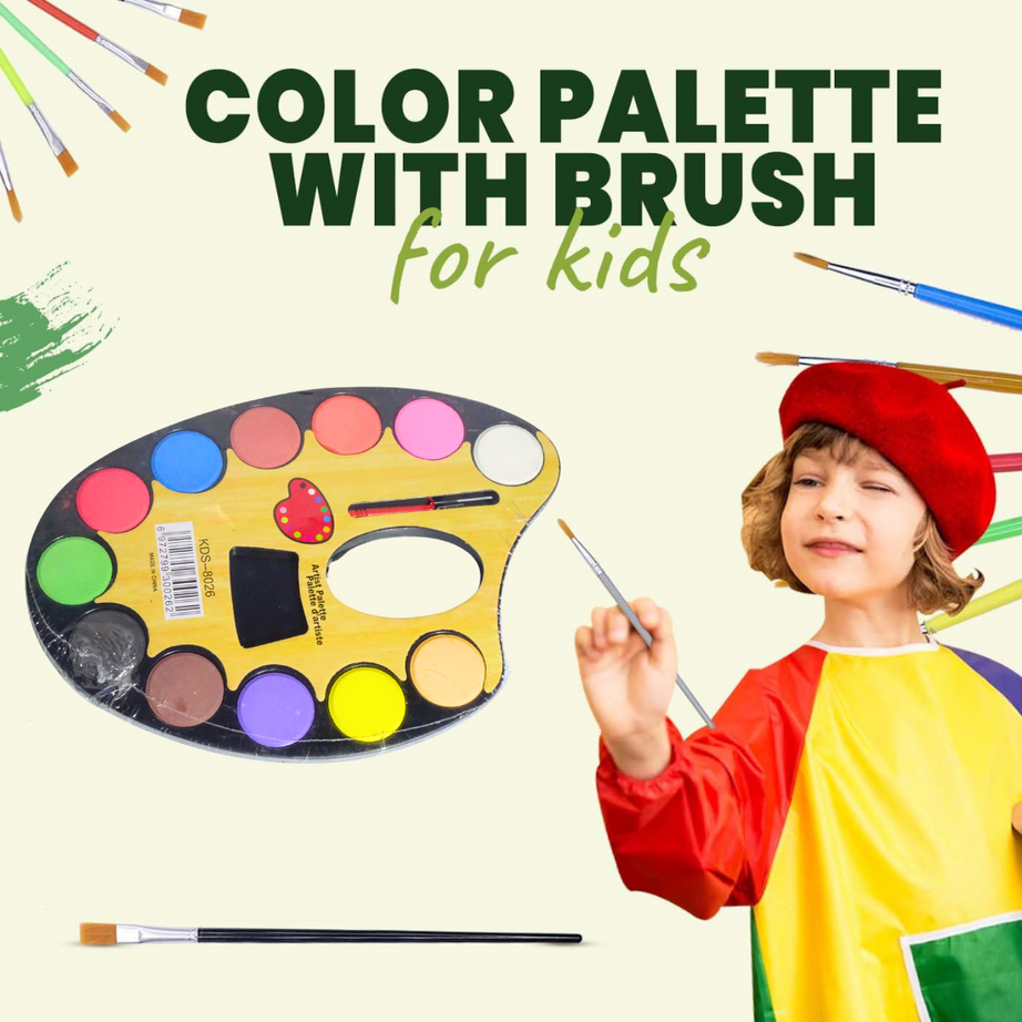 Color Palette with Brush for Kids(Big)