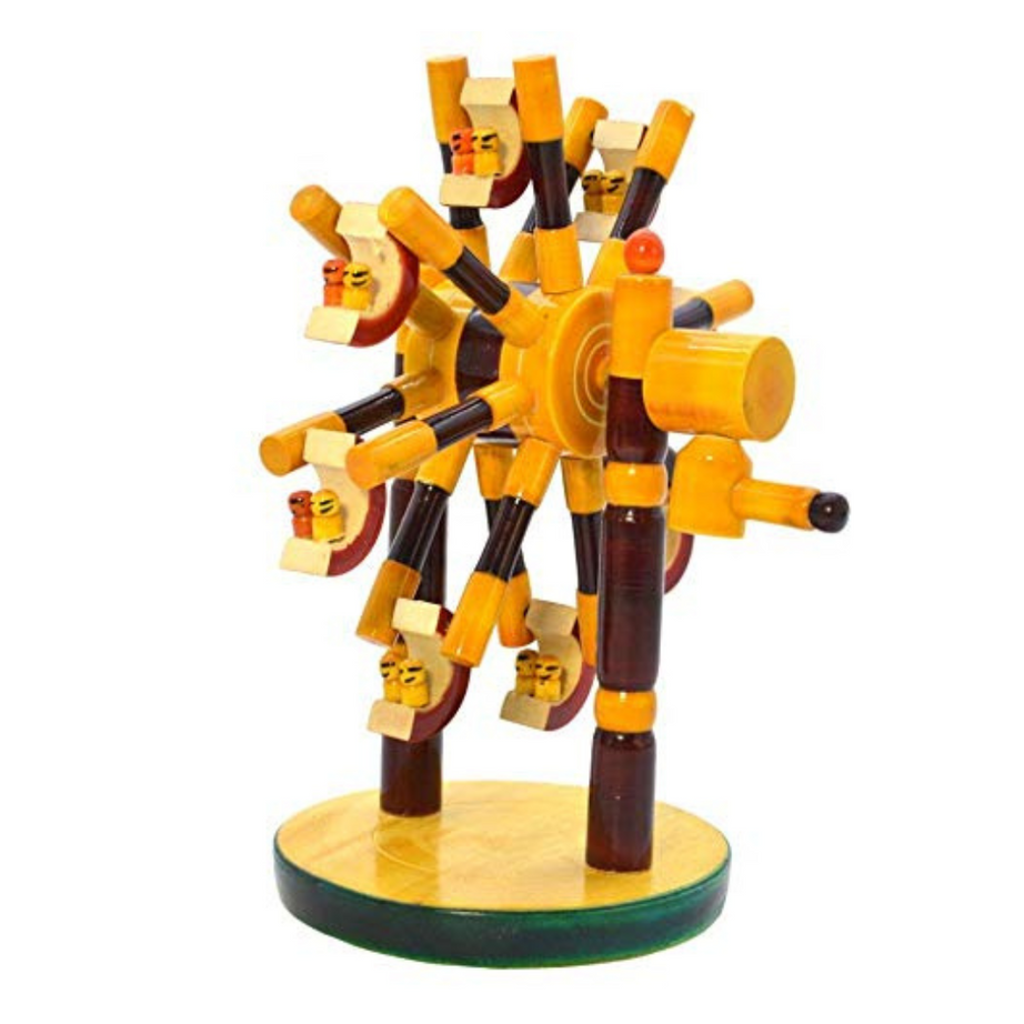 Wooden Giant Wheel / Ferris Wheel Toy (Random Colors)