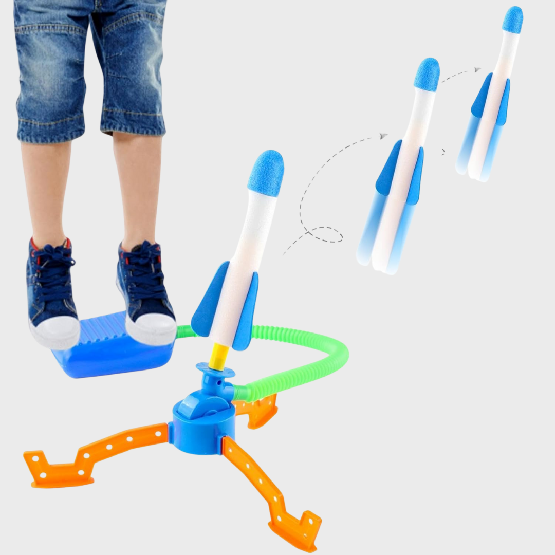 Stomp Rocket | Launch Distance up to 20 Meters | Outdoor Fun Toy for Kids