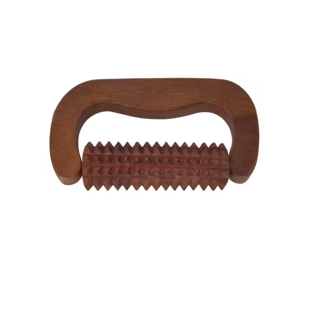 Pain Relief D-Shaped Wooden Massager