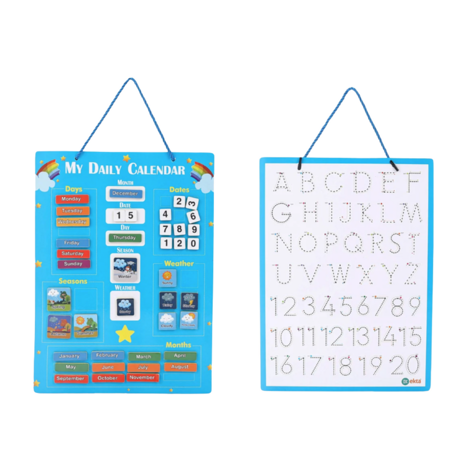 2-in-1 My Daily Calendar – Magnetic Educational Calendar | KidsBestie