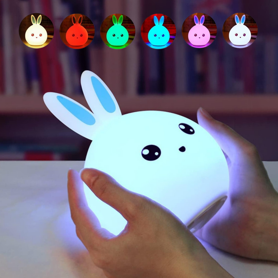 Cute Cat Silicone Lamp – Night Light | KidsBestie