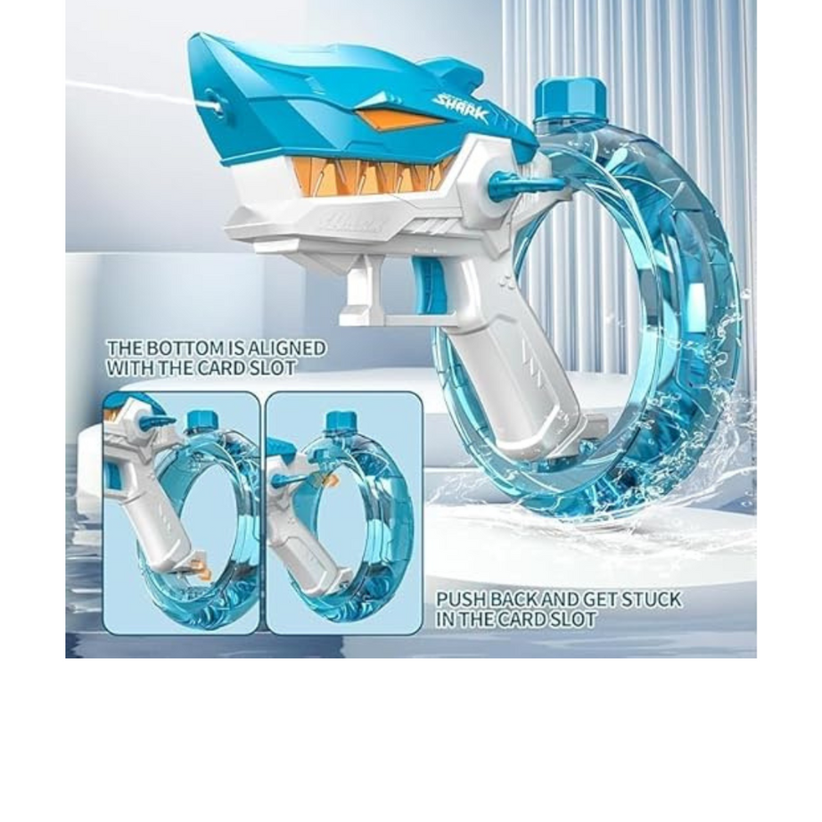 Electric Shark Water Gun Toy | USB Rechargeable | KidsBestie
