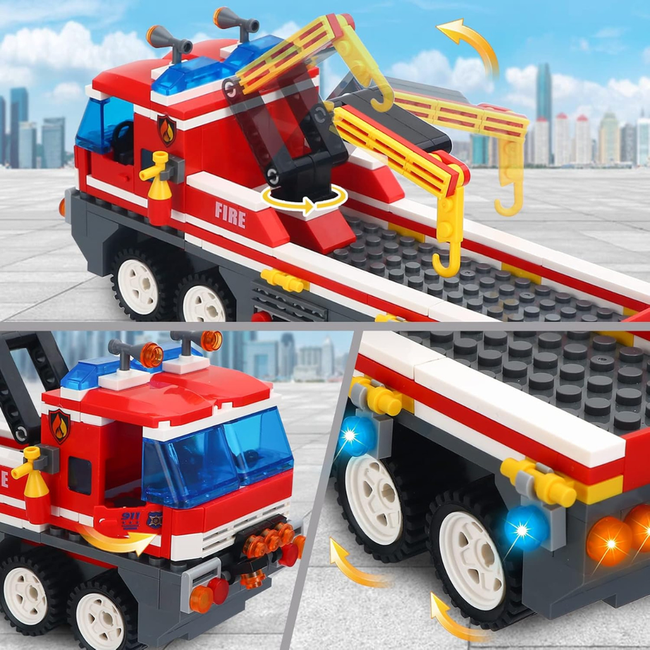 LEGO Fire Rescue Set | Build &amp; Play Firefighter Adventure Toy for Kids[354Pcs]