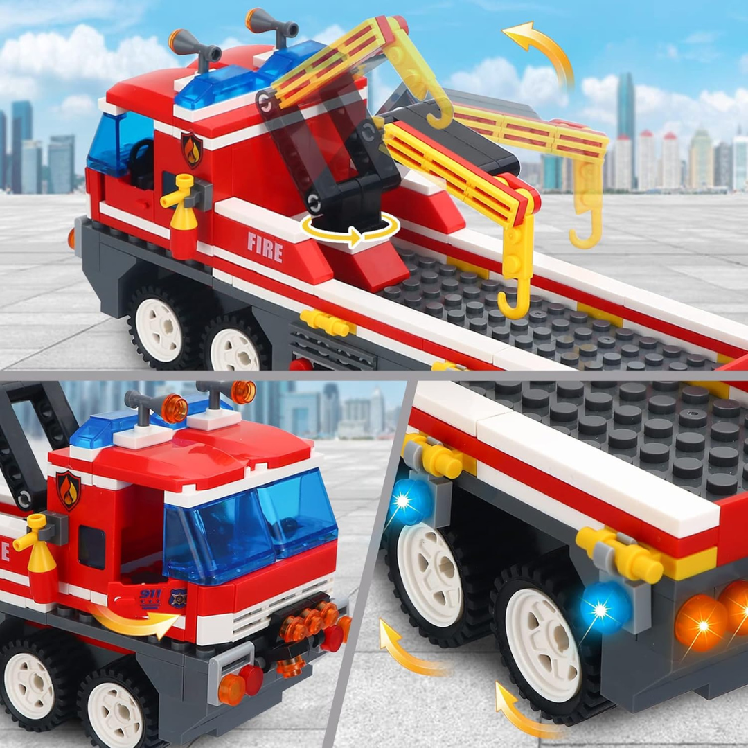 LEGO Fire Rescue Set | Build &amp; Play Firefighter Adventure Toy for Kids[354Pcs]
