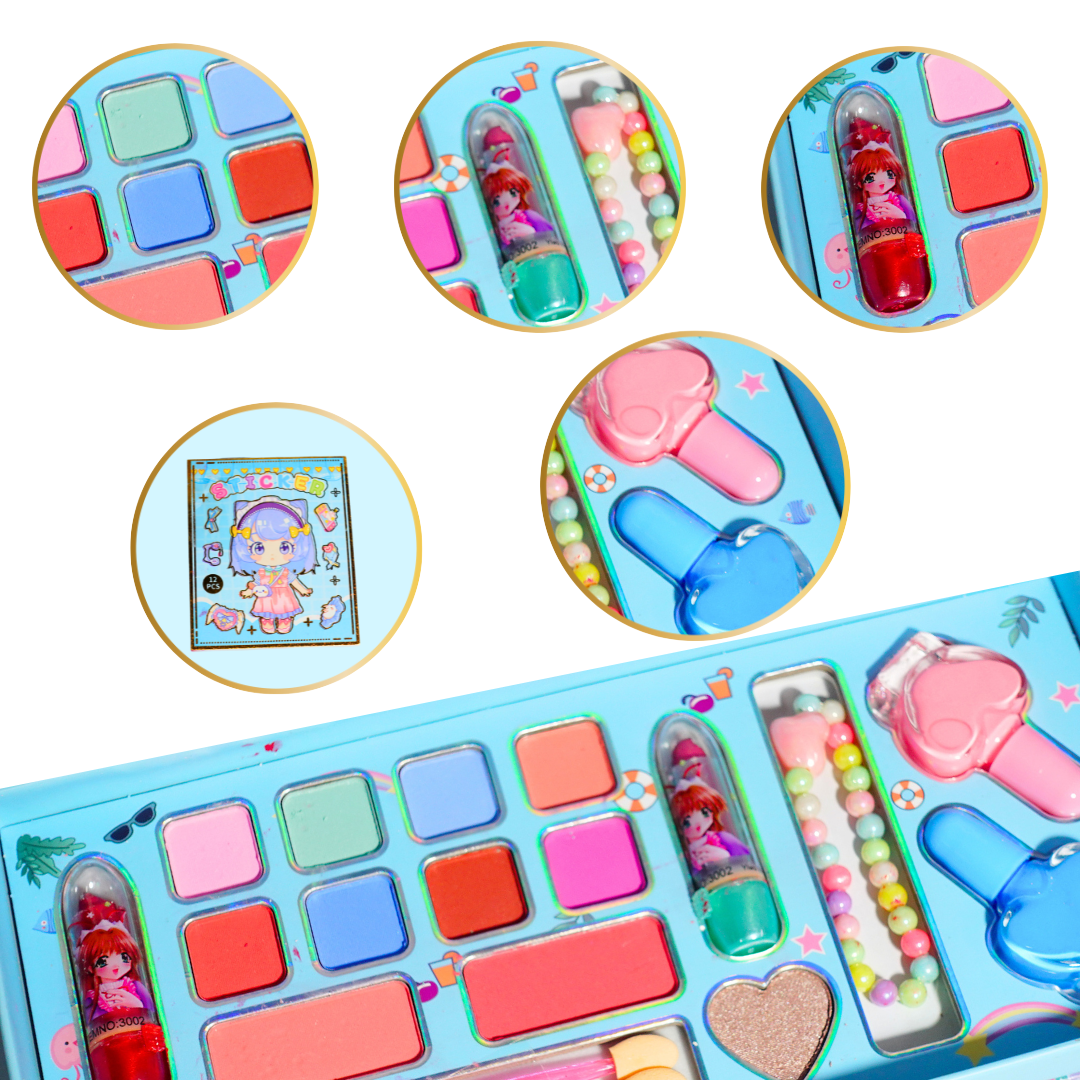 Sweet Girl Makeup Set for Baby Girls | Pretend Play Beauty Kit | Safe & Washable Makeup