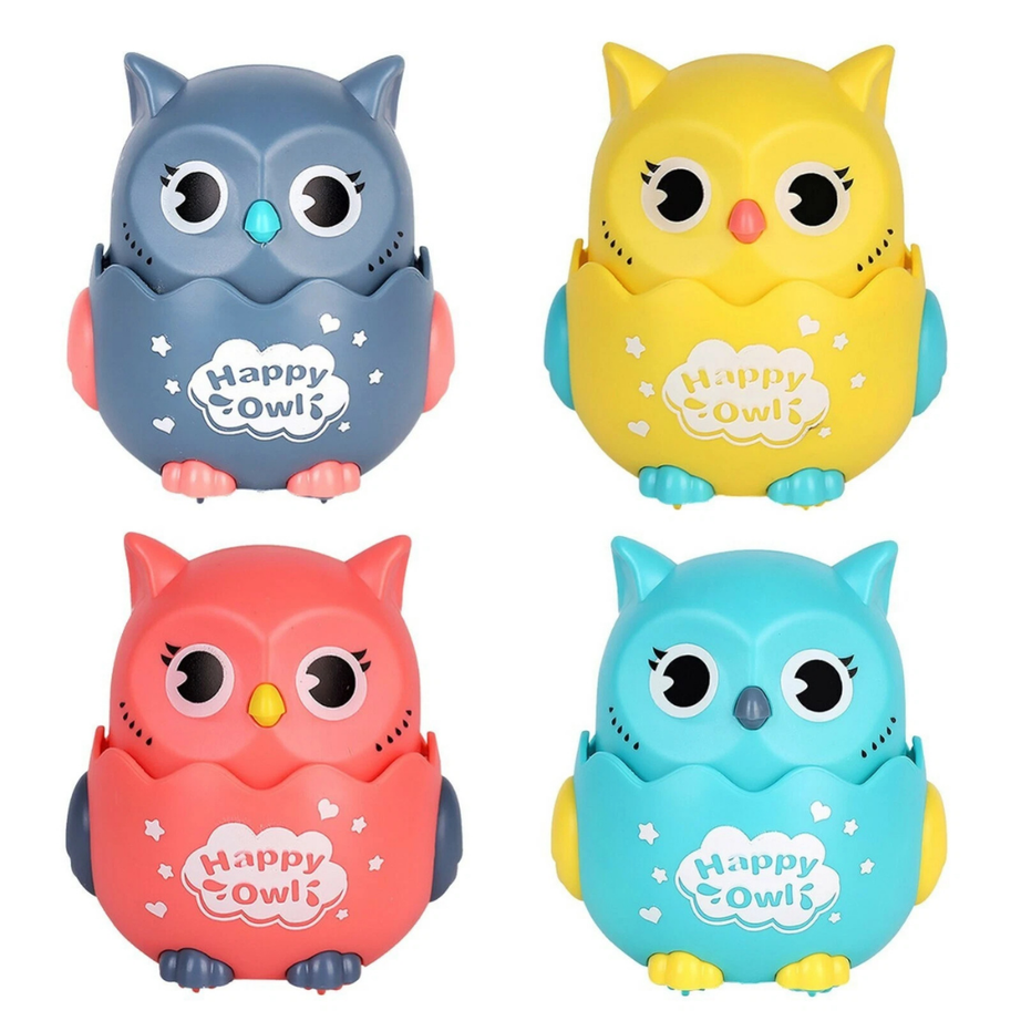 Owl Pull Back Toy for Kids (Random Colours)