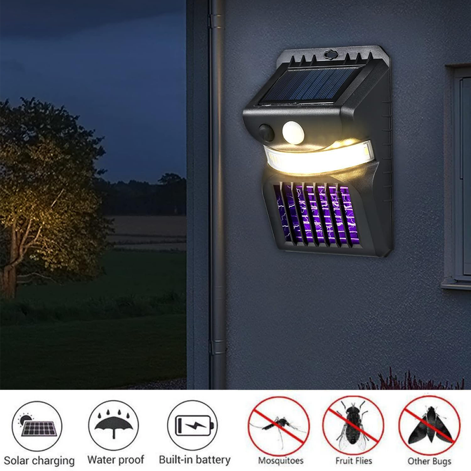 Solar Reachargeable LED with Sensor Mosquito Killer