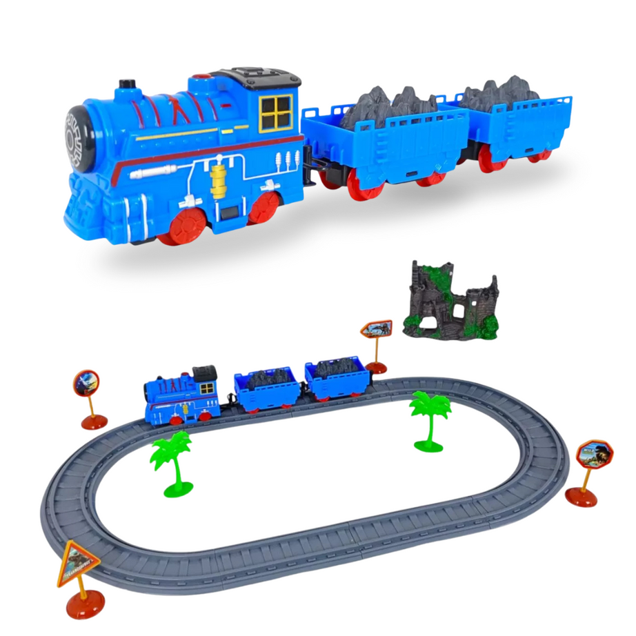 The Blue Train with Track Set – All Aboard for Fun!