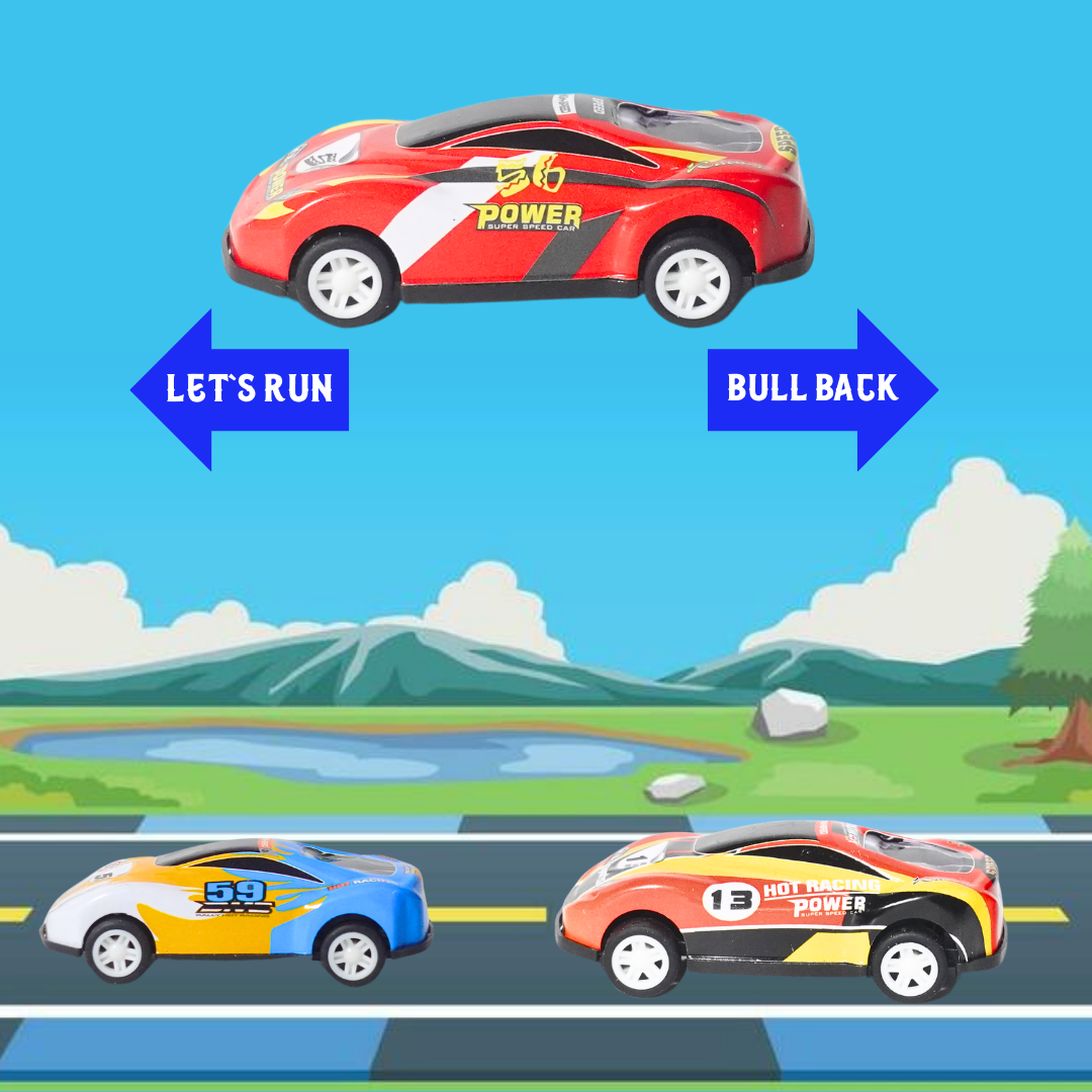 Pull Back Alloy Model Cars for Kids[Pack of 5)