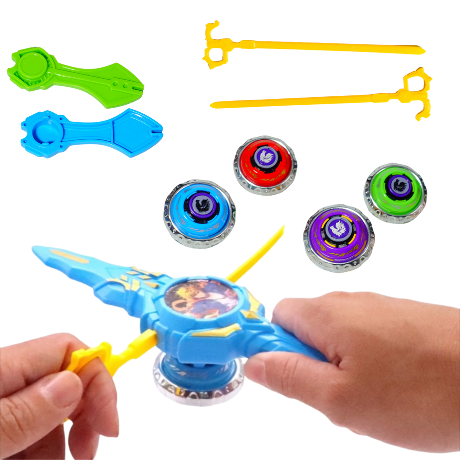 Sword Soul Metal Gyroscope | High-Speed Battle Spinner | Metal Fusion Top with Launcher for Kids