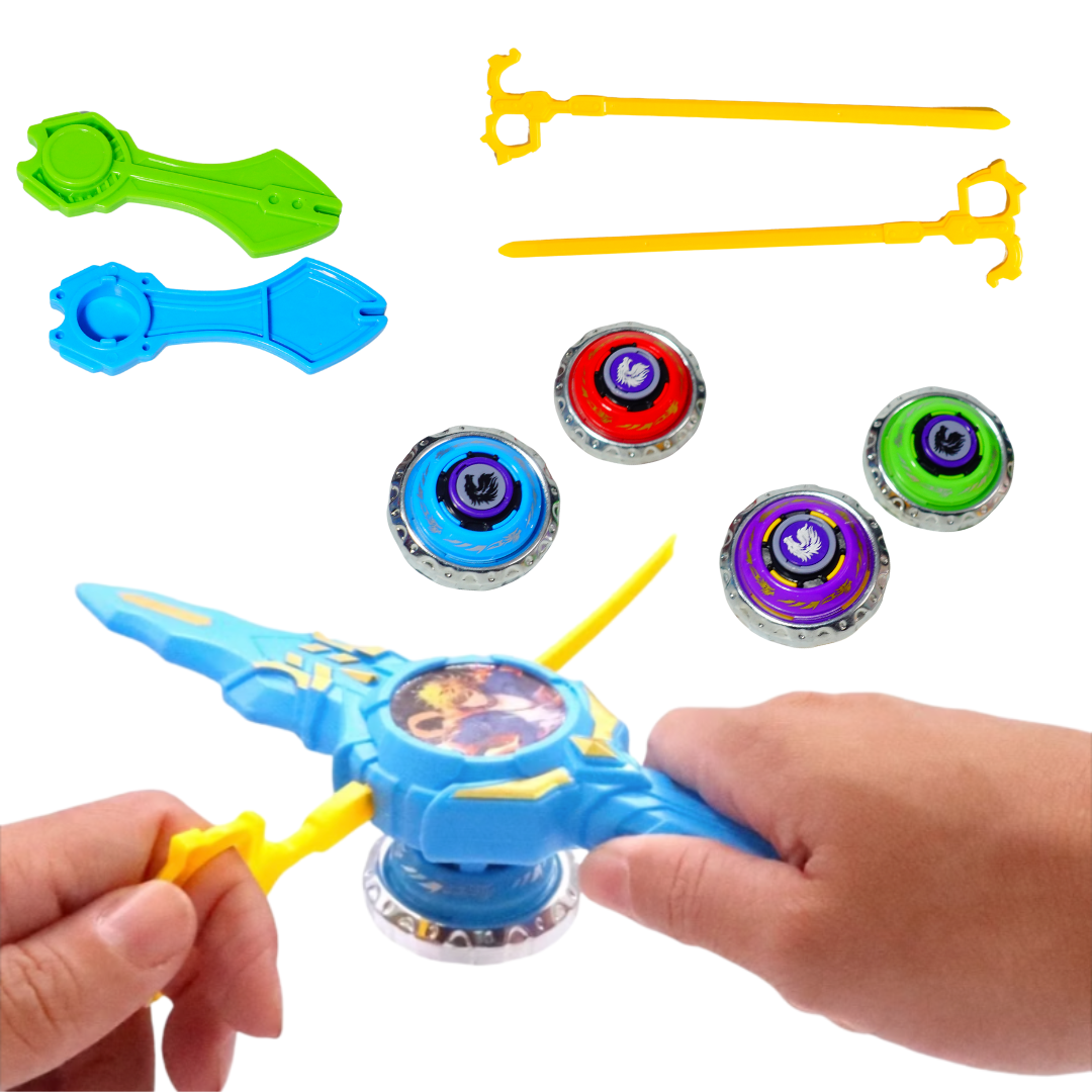 Sword Soul Metal Gyroscope | High-Speed Battle Spinner | Metal Fusion Top with Launcher for Kids