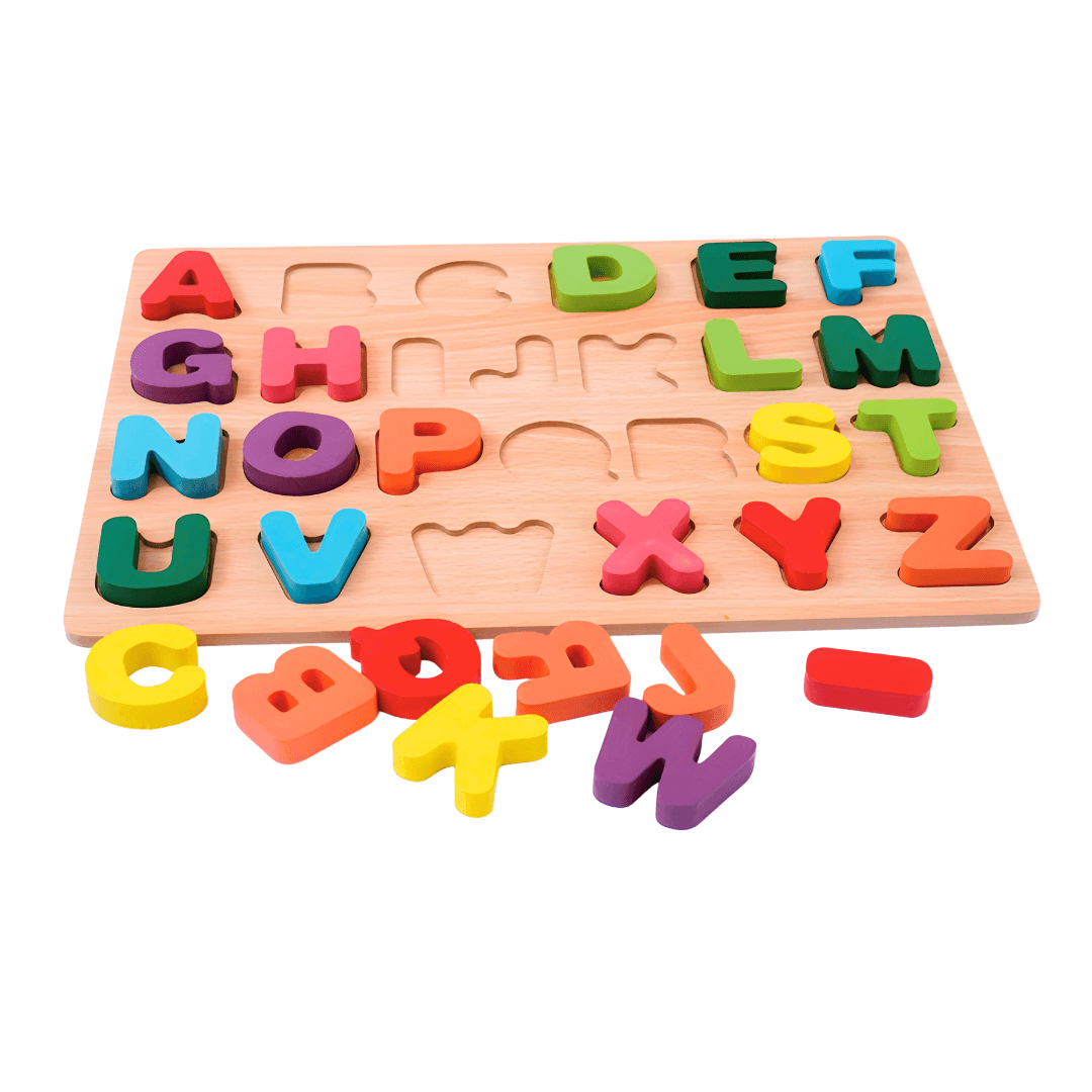 Buy 3D Wooden Alphabet Puzzle for Kids | Boost Learning Now – Kids Bestie